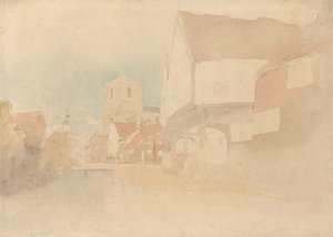 Widok opactwa Waltham, Herts, Essex