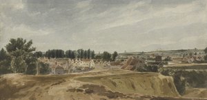 Widok w pobliżu mostu Bishopsgate z krowią wieżą w kierunku Mysiej Twierdzy (wc na papierze)
