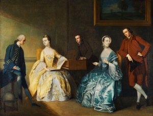 Portret zbiorowy rodziny Chambersów, autorstwa John Thomas Seton