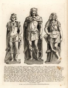 Brytyjski król Lud i jego synowie Angrogeus i Theomantius (Temantius), naprawca murów Trinovantum, później Caer Lud lub Lud’s Town, 66AD