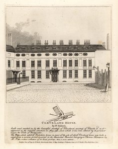 Cleveland House przy St James Palace, Londyn autorstwa John Thomas Smith