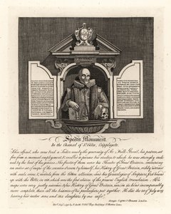Pomnik Johna Speeda w prezbiterium St Giles, Cripplegate autorstwa John Thomas Smith
