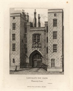 Lincoln’s Inn Gate, Chancery Lane, Londyn autorstwa John Thomas Smith