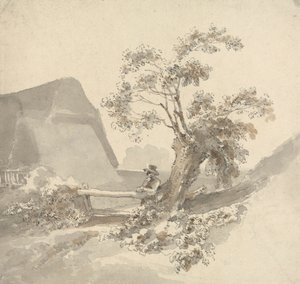 Mężczyzna obok przełazu autorstwa John Thomas Smith