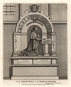 Pomnik prawnika Richarda Martina, pisarza Londynu (1570-1618), w kościele Temple