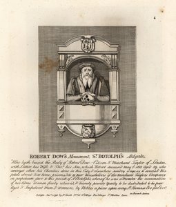 Pomnik krawca kupieckiego i filantropa Roberta Dow w St Botolph