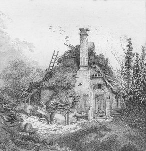 On Merrow Common, Surrey, 1797 autorstwa John Thomas Smith