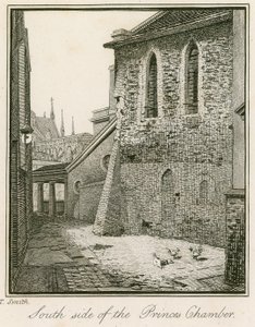 Południowa strona Komnaty Książąt, Westminster autorstwa John Thomas Smith