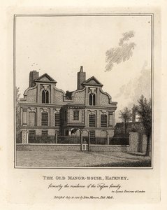 Stary Dwór w Hackney, dawniej rezydencja rodziny Tyssen autorstwa John Thomas Smith
