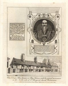 Przytułki Van Duna w Petty France, z jego muralem w kościele św. Małgorzaty w Westminster autorstwa John Thomas Smith