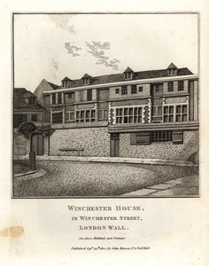 Winchester House przy Winchester Street, London Wall autorstwa John Thomas Smith