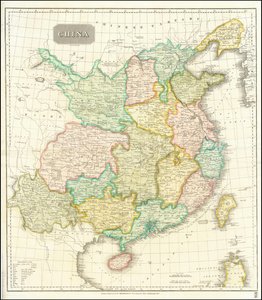 Mapa Chin z 1815 r. autorstwa John Thomson