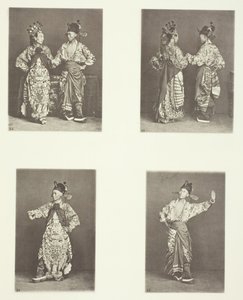 Aktorzy, kostiumy antyczne, aktorzy, kostiumy antyczne, kostiumy antyczne, ok. 1900 1868. autorstwa John Thomson