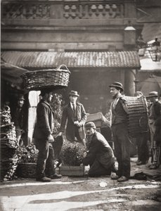 Robotnicy z Covent Garden, z „Street Life in London”, J. Thomson i Adolphe Smith autorstwa John Thomson