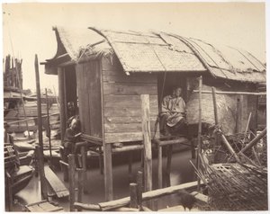 Mieszkanie na wodzie, Kanton autorstwa John Thomson
