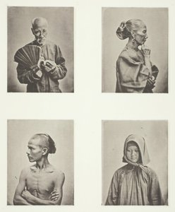Cztery głowy, typy klasy robotniczej, c. 1868.