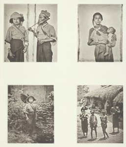 Kobiety Pepohoan, Sposób noszenia dziecka, Kostium kobiet Baksa, Lakoli, ok. 1930 r. 1868. autorstwa John Thomson