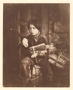 Mały sprzedawca drewna autorstwa John Thomson