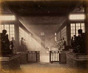 Wah Lum Chu, Kanton (obecnie: świątynia Hualin 华林寺) autorstwa John Thomson