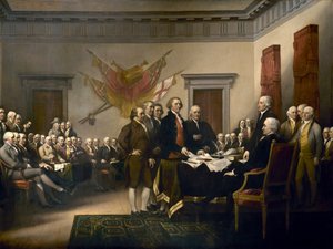 Deklaracja Niepodległości autorstwa John Trumbull