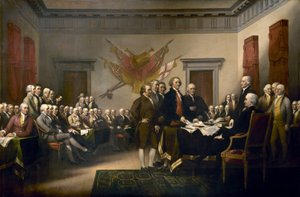 Deklaracja Niepodległości autorstwa John Trumbull