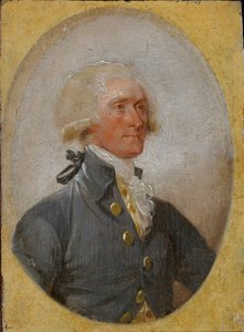 Miniaturowy portret Thomasa Jeffersona w wieku 33 lat autorstwa John Trumbull