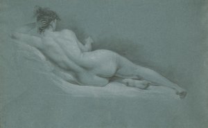 Leżąca nago, widok z tyłu autorstwa John Trumbull