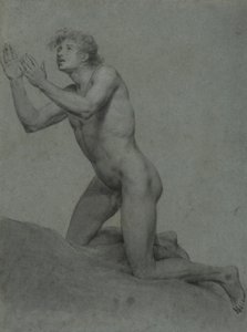 Szkic męskiego aktu – studium życia autorstwa John Trumbull