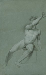 Szkic męskiego aktu – studium życia autorstwa John Trumbull
