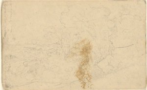 Bez tytułu, z folio: Widoki w pobliżu Bath autorstwa John Trumbull