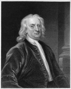 Portret Sir Isaaca Newtona (1642-1727), wyryty przez Edwarda Scrivena (1775-1841)