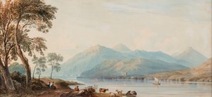 Glengary Loch, data nieznana (akwarela na papierze) autorstwa John Varley