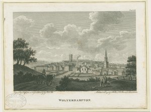 Wolverhampton - South West Widok: grawerowanie, bd [c 1796]