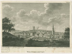 Wolverhampton - South West Widok: grawerowanie, bd [c 1796]