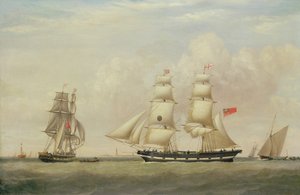 The Black Ball Line Brig, "Wupper" u wybrzeży Spurn Head