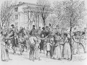 Centralna część Taunton, Massachusetts, z „Historical Collections of Massachusetts”, autorstwa Johna Warnera Barbera, grawerowana przez SE Browna, 1839