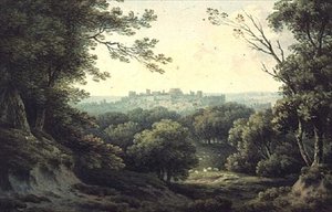 Odległy widok na zamek Windsor autorstwa John Warwick Smith