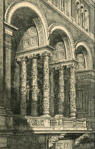 Centralna wnęka w głównym czworoboku, c. 1860, 1881.