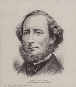 Cyrus West Field, amerykański finansista zaangażowany w układanie pierwszego transatlantyckiego kabla telegraficznego w 1858 r