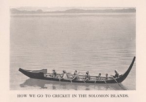 Jak idziemy do krykieta na Wyspach Salomona, 1912. autorstwa John Watt Beattie