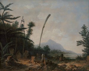 Miejsce pochówku na morzach południowych autorstwa John Webber