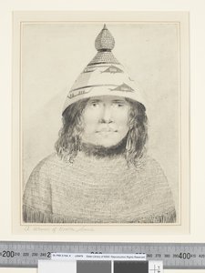 F.22 Kobieta z dźwięku Nootka, ok. 1773-84 (akwarela) autorstwa John Webber