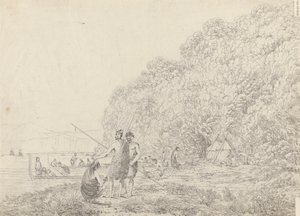 Dźwięk Królowej Charlotty, Nowa Zelandia autorstwa John Webber