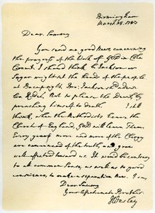 List Johna Wesleya do Samuela Bradburna, 25 marca 1783 r. autorstwa John Wesley