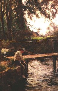 Młody wędkarz autorstwa John White