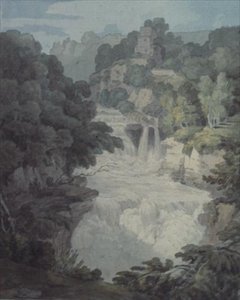 Corra Linn: Jeden z wodospadów Clyde autorstwa John White Abbott