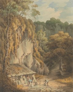 Kamieniołom łupków w Widecombe, Devon autorstwa John White Abbott