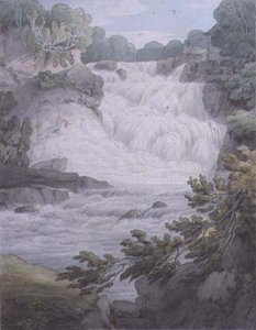 Stonebyers Linn na Clyde autorstwa John White Abbott