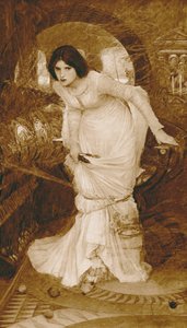 Pani Shalott (fotograwiura) autorstwa John William (after) Waterhouse