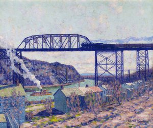 Na Rondou (olej na płótnie) autorstwa John William Bentley